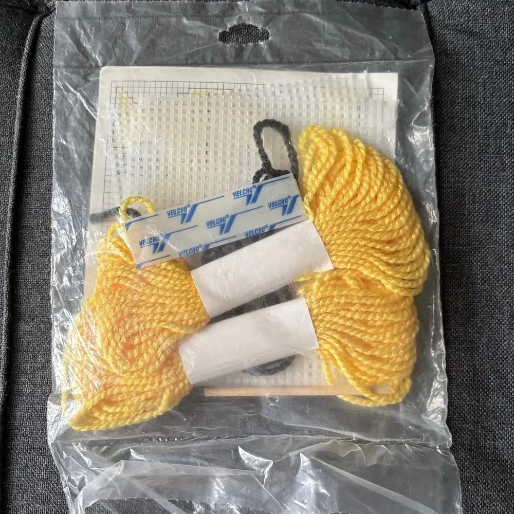 Vintage stamped needlepoint